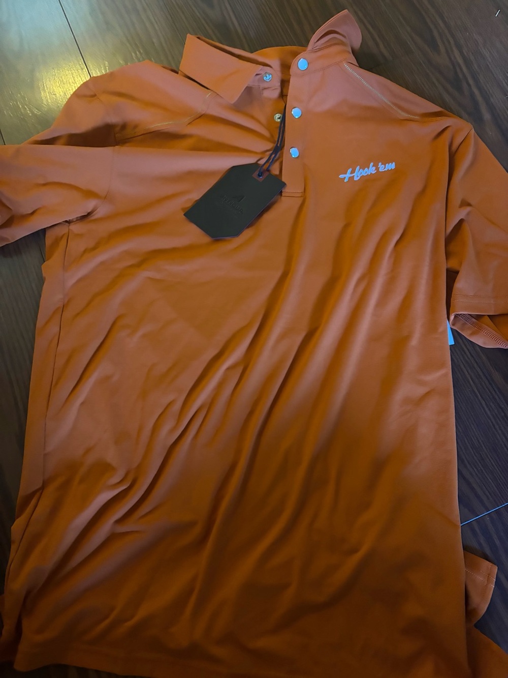 Men's Antigua Texas longhorns Short-Sleeve Polo Shirt in Burnt Orange